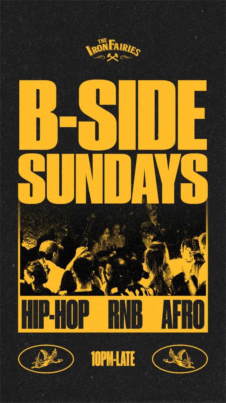 B-Side Sunday event poster